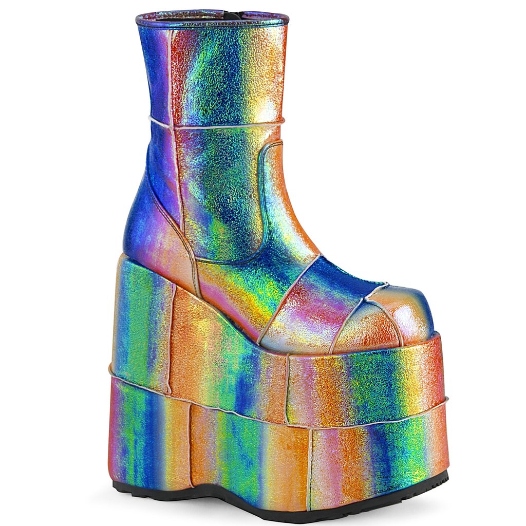 Bottines Demonia Stack 201 Vegan Cuir Homme - Multicolore 53890-DKIA